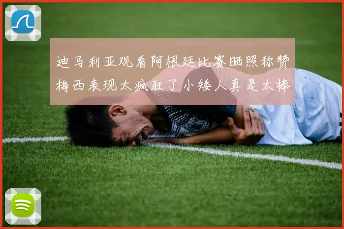 迪马利亚观看阿根廷比赛晒照称赞梅西表现太疯狂了小矮人真是太棒了
